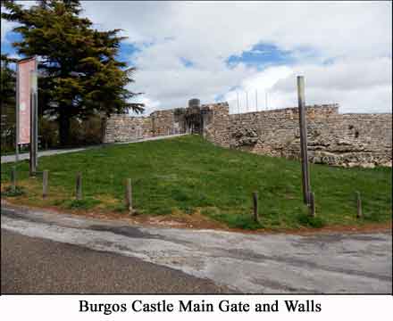 Burgos castle gate