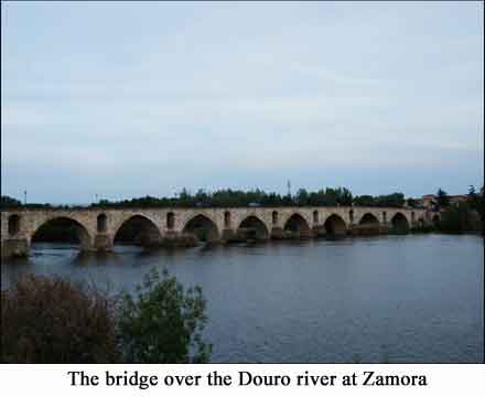 The bridge over the Douro at Zamora