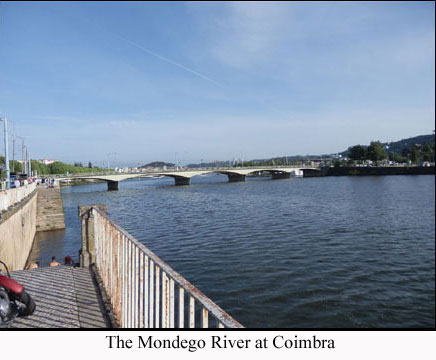 The Mondego river at Coimbra